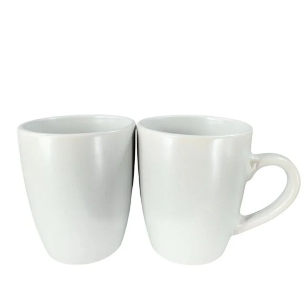Balvery BIA Aura Solid Stone Gray Ceramic 12 ounce Coffee Mug Cup Porcelain Set2